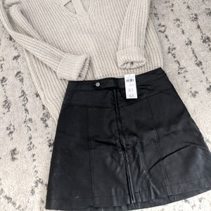 Leather skirt